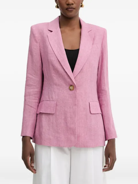 LUISA SPAGNOLI Vetrate single-breasted notched-lapels blazer Pink 542801