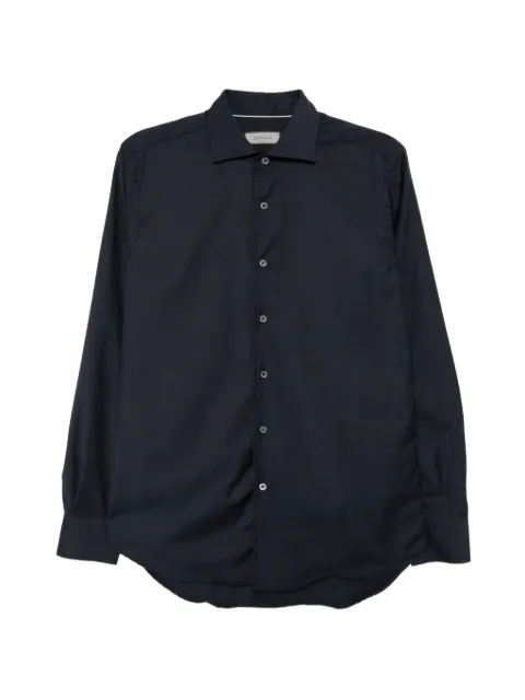 Canali button-down wool shirt Blue CSL7056GL03658