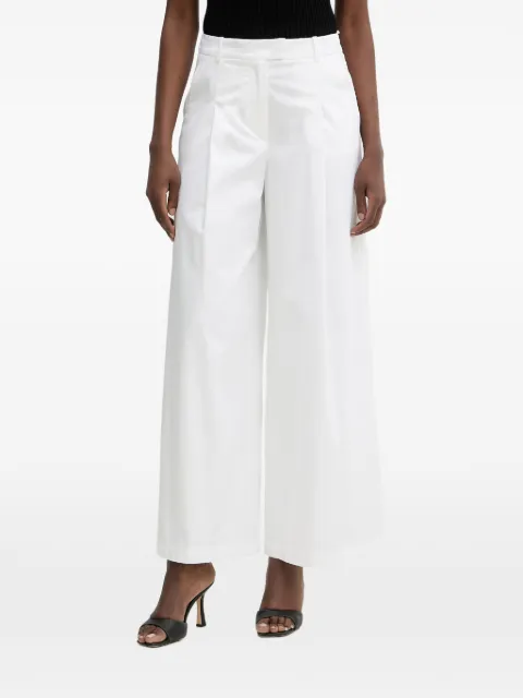 LUISA SPAGNOLI pleated wide-leg trousers White 543236