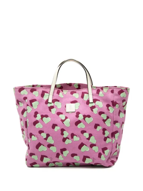 Gucci Pre-Owned 2000-2015 Kids Canvas Heartbeat tote bag Pink K3CD7W22M0086IEI