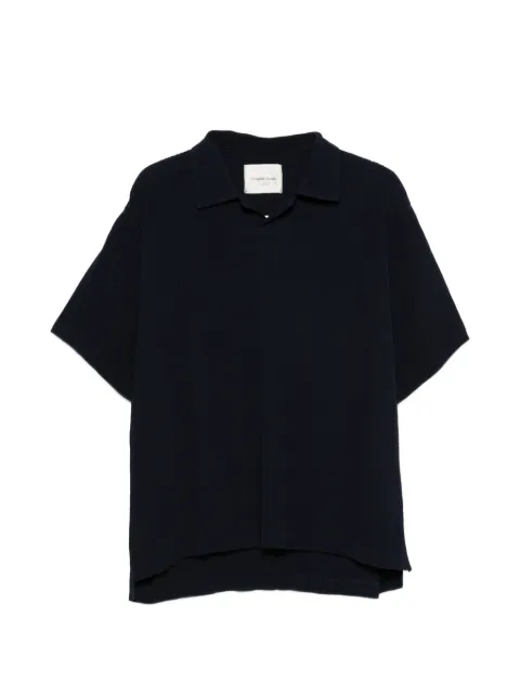 Gongdid Design polo-collar T-shirt Blue GDM05