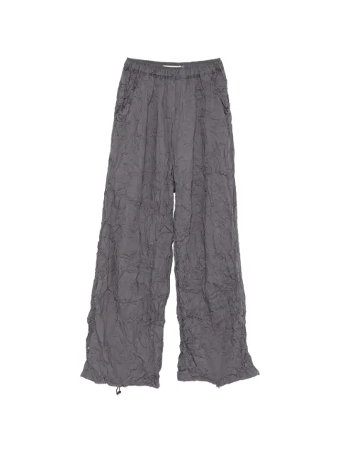 Gongdid Design elasticated-waistband trousers Grey GDM04