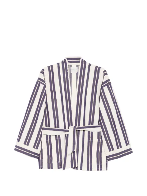 Forte Forte striped jacket Neutrals 14819MYJACKETBLU