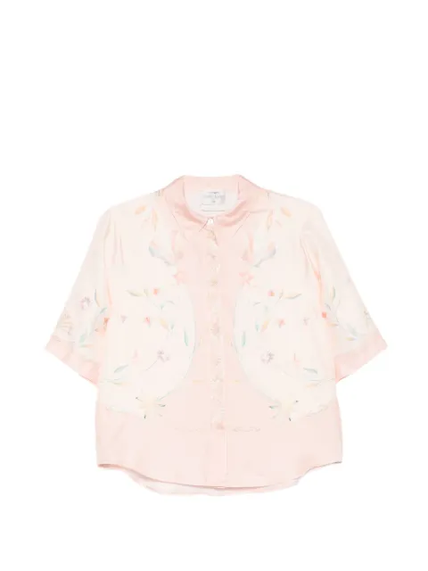 Forte Forte floral-print silk shirt Pink 14919MYSHIRT