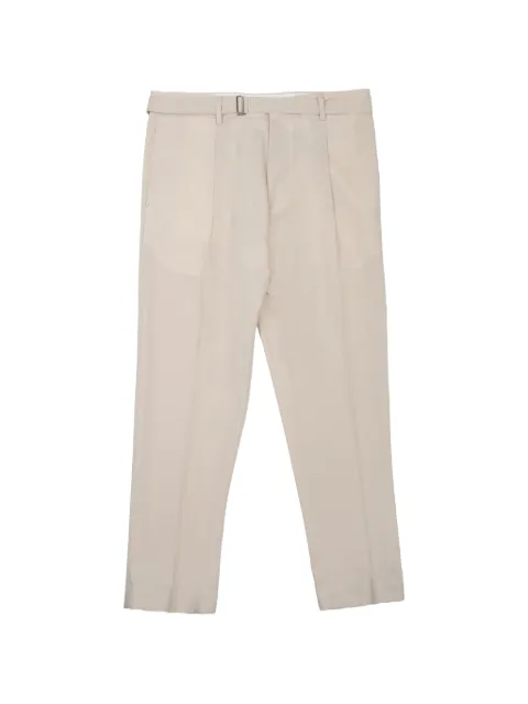 BE ABLE Andy pleated-design belted trousers Neutrals ANDY