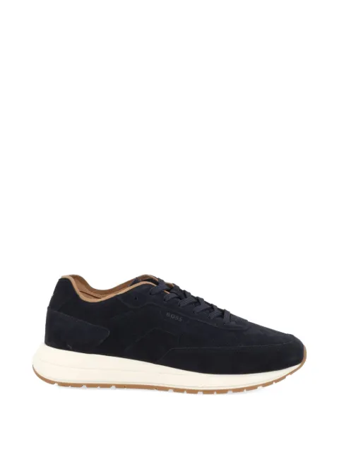 BOSS perforated suede sneakers Blue 505639601027314E18