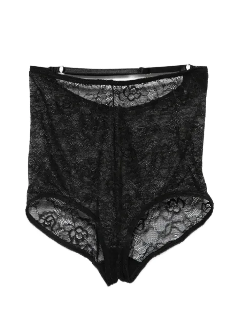 Alchemy x Lia Aram floral-lace shorts Black LIA755