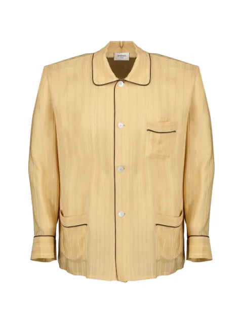 Saint Laurent striped pajama shirt Neutrals 865775Y7J39