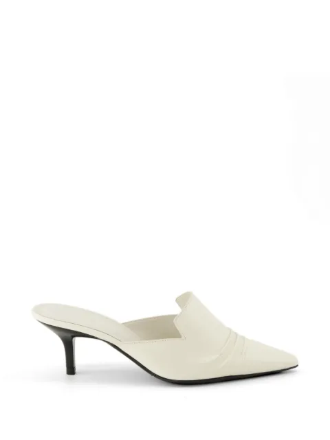 IRO pleated point-toe mules White WP120PLISSE