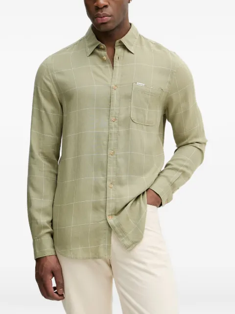 Barbour Citywell Tattersall long-sleeve shirt Green MSH5741