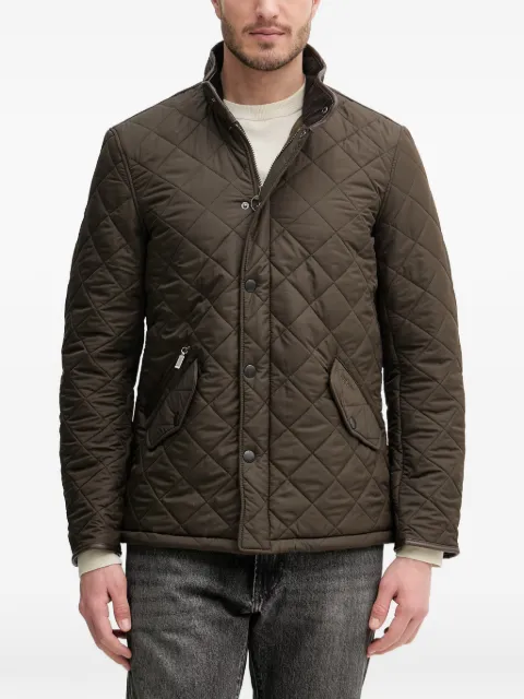 Barbour Powell quilted high-neck jacket Brown MQU0281