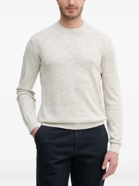 Barbour Flaxby crew-neck marl-effect sweater Neutrals MKN1712