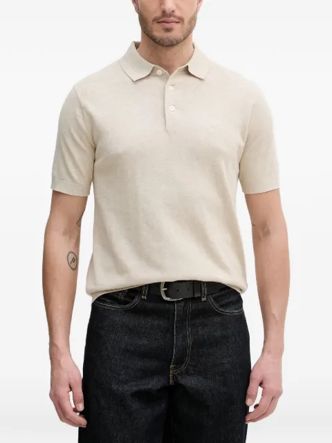 Barbour Muston logo-embroidered polo shirt Neutrals MKN1713