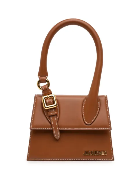 Jacquemus Pre-Owned 2010-2025 Leather Le Chiquito Moyen Boucle satchel Brown U715GY1QZDESAUQJ