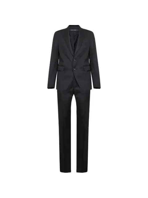 Tagliatore logo-pin wool suit Black 2SVS22B11AI060001UN5012