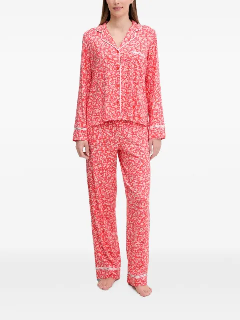 DKNY floral-print pajama set Orange YI80095
