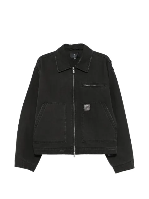 Represent Worker distressed-effect denim jacket Black MLM100547002