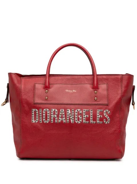 Christian Dior Pre-Owned 2017 Studded Goatskin Diorangeles Convertible Tote satchel Red S29L475KLIZP3LN6