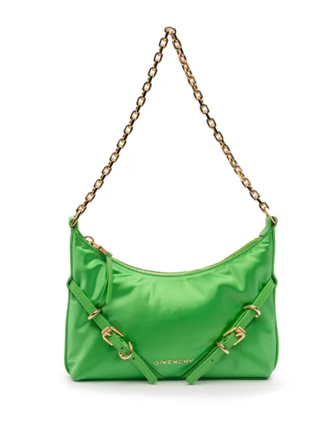 Givenchy Pre-Owned 2023 Small Nylon Voyou Party shoulder bag Green L0KAALDIRKANXUYP