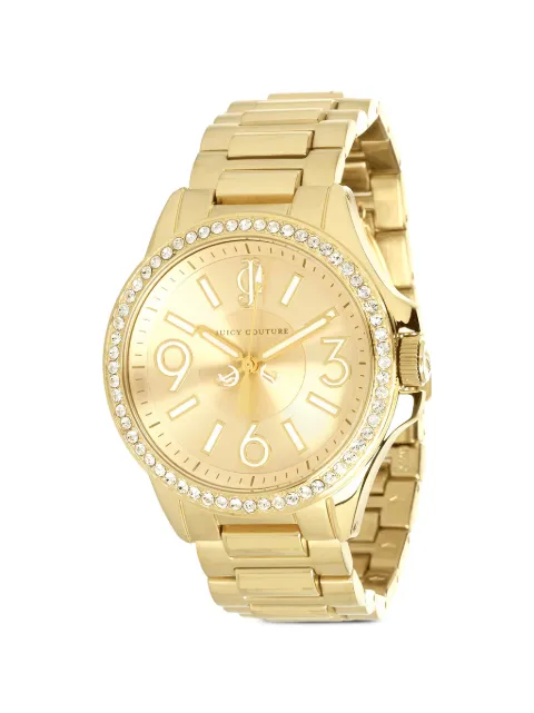Juicy Couture Jetsetter crystal bezel 37mm watch Gold 1900959