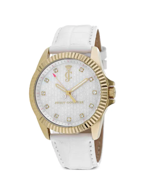 Juicy Couture Stella fluted bezel 40mm watch White 1900930