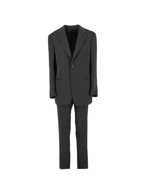 Emporio Armani Pre-Owned 1990s pinstripe two-piece suit Grey WCV13022614