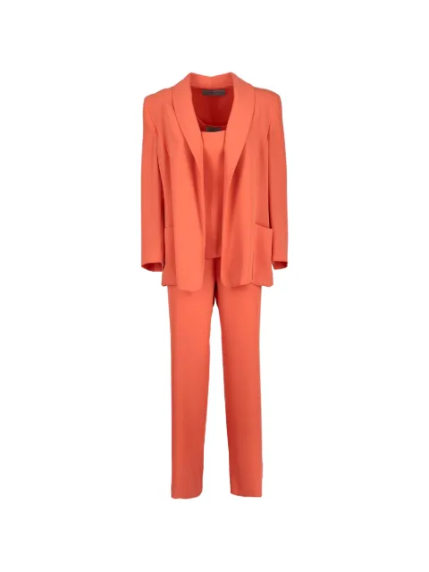 Genny Vintage 1990s three-piece suit Orange W22082901
