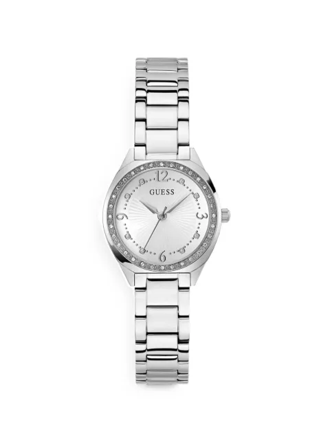 GUESS USA silver-tone analog watch White GW0767L1