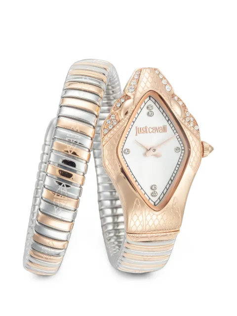Just Cavalli Ferocious snake-head 22mm watch White JC1L306M0075