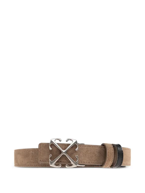 Off-White Arrows buckle suede belt Neutrals OWRB133S26LEA0015810