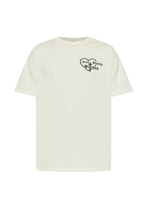 Willy Chavarria graphic-print T-shirt Neutrals WCJSY0184