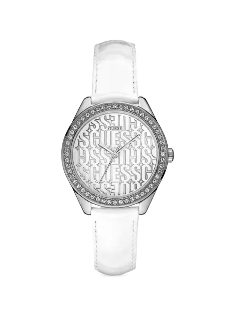 GUESS USA logo-print 36mm watch Silver W0560L1