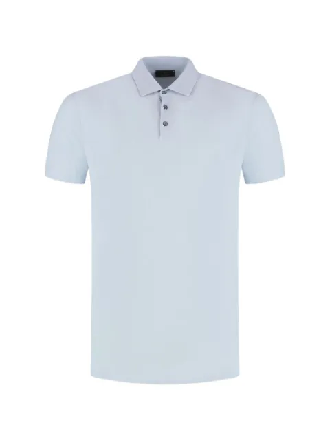 Zanone button short-sleeve polo shirt Blue 815159ZG380Z2399