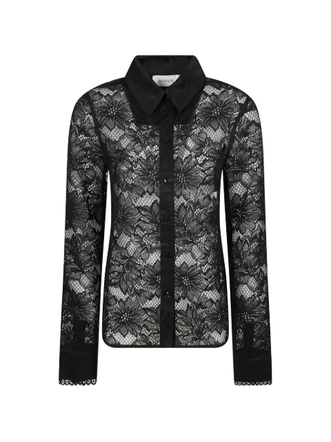 Sportmax floral-lace shirt Black 2612951012600