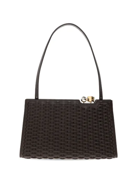 Jacquemus Salon woven leather shoulder bag Brown BAW00452BC23C05