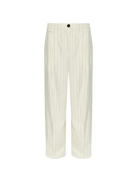 AllSaints Olga pinstripe trousers Neutrals W093TE