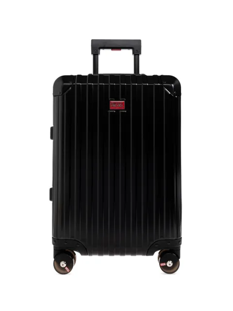 Diesel grooved logo-plaque luggage Black DSL0021