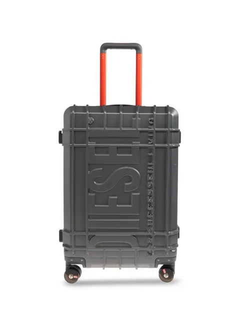 Diesel embossed-logo suitcase Grey DSL0032