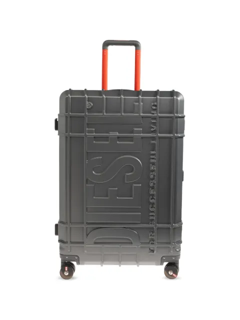Diesel embossed-logo suitcase Grey DSL0033