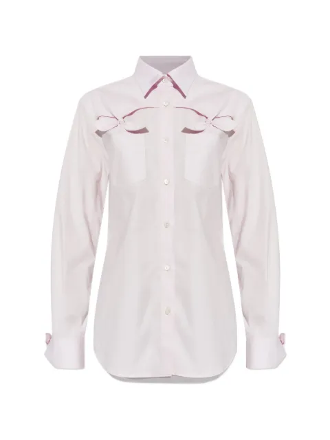 Moschino bow-detail shirt Pink A02040431