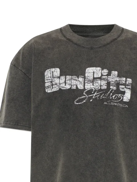 AllSaints Sun City graphic-print T-shirt Grey M056PE