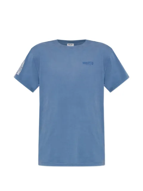 Moschino logo-detail cotton T-shirt Blue 261V1A07024437