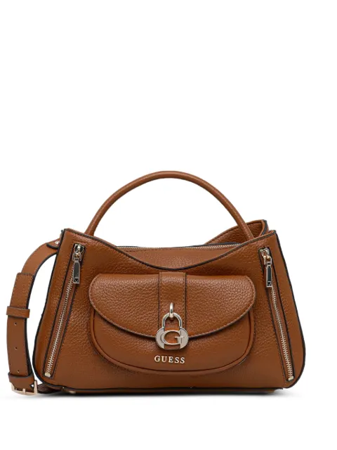 GUESS USA pebbled-effect shoulder bag Brown HWBG8362060