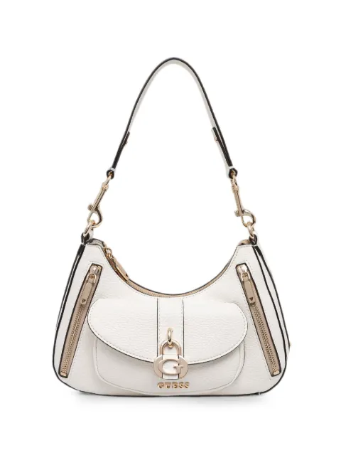 GUESS USA logo-plaque pebbled tote bag White HWBG8362180