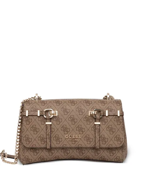 GUESS USA Leona monogram-print shoulder bag Neutrals HWSG9917210
