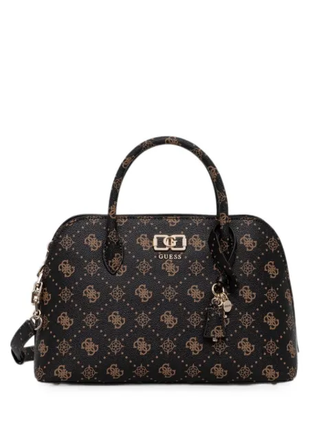 GUESS USA Emelie logo-print zip-fastening tote bag Black HWGP9928060