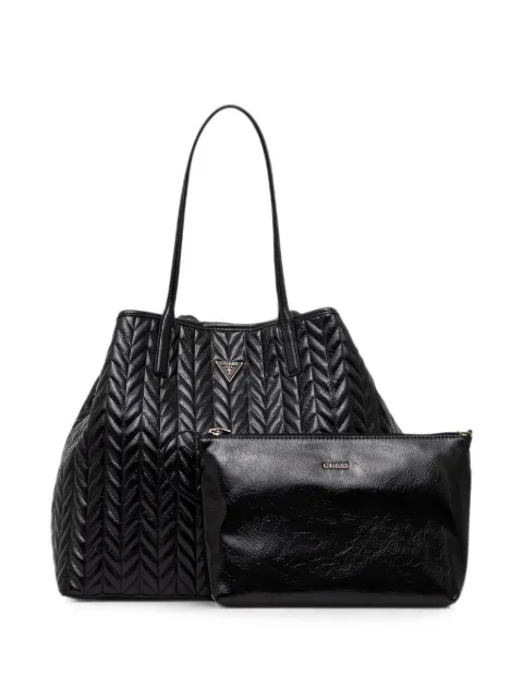 GUESS USA quilted logo-plaque tote bag Black HWTQ9720240
