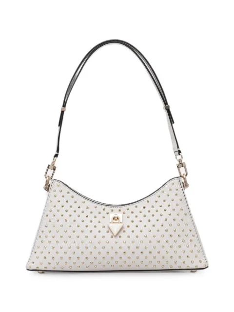GUESS USA Patsie stud-embellished logo-plaque tote bag White HWZE9919180