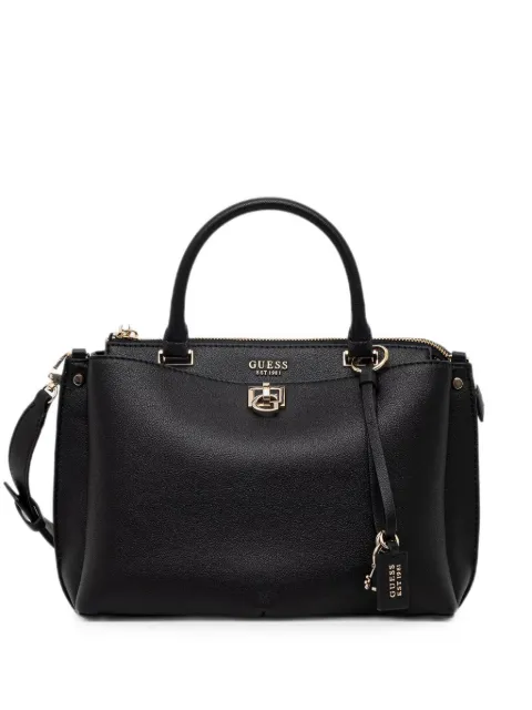 GUESS USA Isola logo-plaque top-handle bag Black HWBG9907060