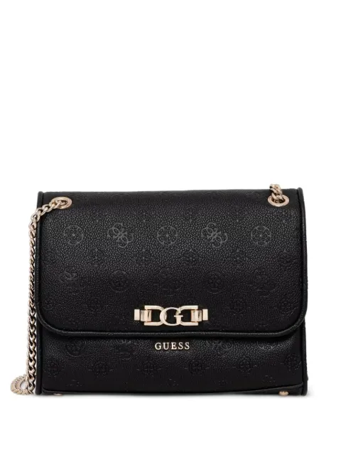 GUESS USA Anise logo-embossed shoulder bag Black HWPD9916210